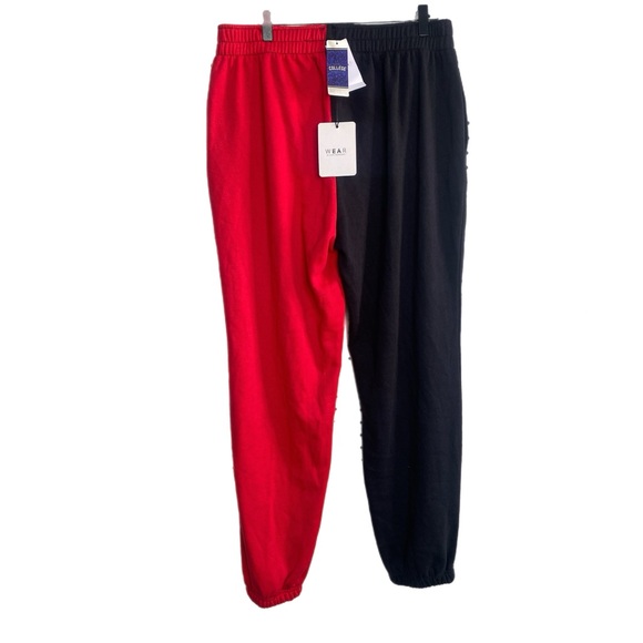 University of Georgia Sweatpants Red & Black Logo Large Erin Andrew’s Men’s NWT - Picture 2 of 6